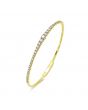 14K 1.00ctw Tapered Diamond Flexible Tennis Bangle