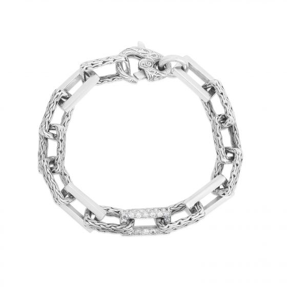 Sterling Silver Woven Chain Bracelet