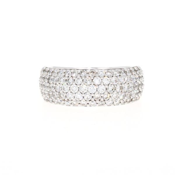 14K Whit Gold 1.50CT Diamond Pave Band