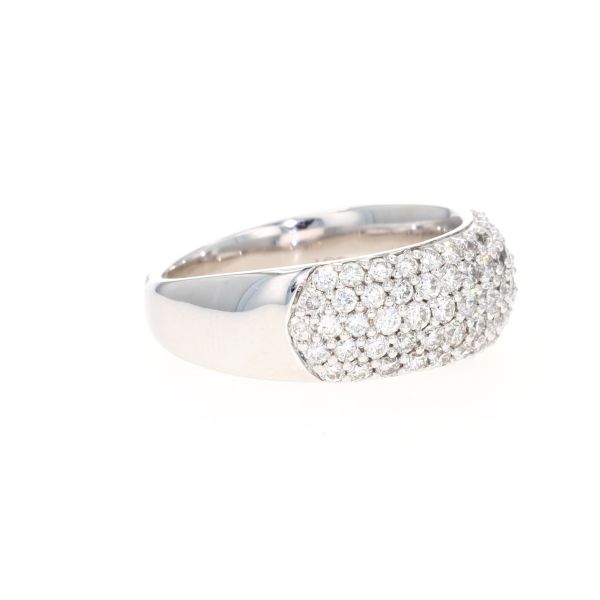 14K Whit Gold 1.50CT Diamond Pave Band