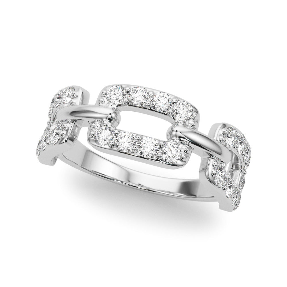 14K 3/4CT LAB GROWN DIAMOND LINK FASHION RING