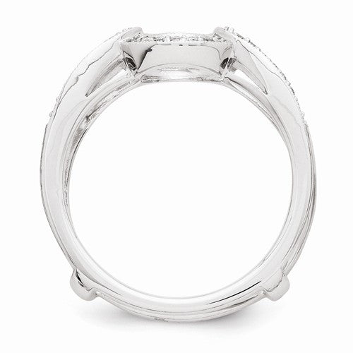 14k White Gold Diamond Ring Wrap - Crestwood Jewelers