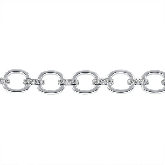 14K Diamond Link Bracelet