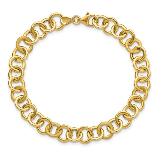 14K Fancy Link Bracelet