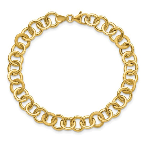 14K Fancy Link Bracelet