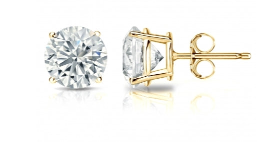 14KY 4CTTW Lab Grown Diamond Stud Earrings - Crestwood Jewelers