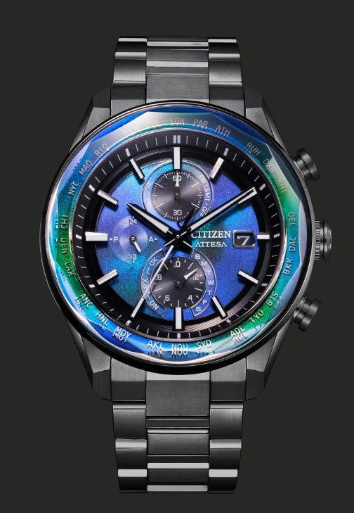 Atomic ブルースターパワーウッドコアPOWERED TITANIUM ATTESA Atomic Timekeeping / Super Titanium™ – Crestwood Jewelers