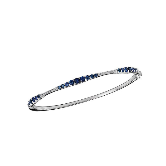 Tesoro Ladies Fashion Diamond and Sapphire Bracelet
