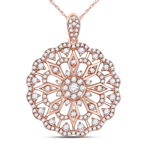 Rose Gold Circle Necklace - Crestwood Jewelers