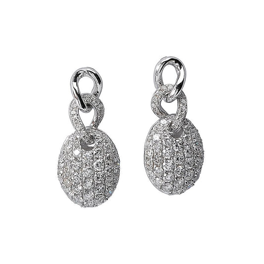 Tesoro Diamond Pave Link Earrings