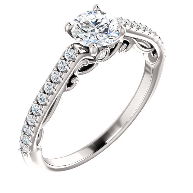 Scoll Diamond Engagement Ring - Crestwood Jewelers