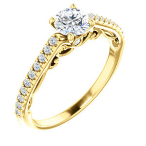 Scoll Diamond Engagement Ring - Crestwood Jewelers