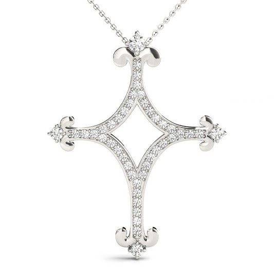 14K Diamond Cross - Crestwood Jewelers