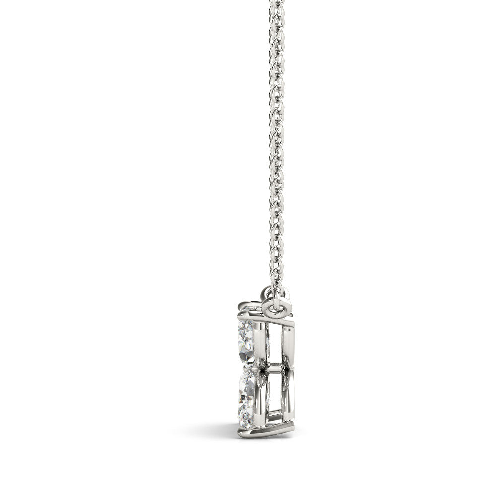 14K 1/3CT DIAMOND PETALS NECKLACE