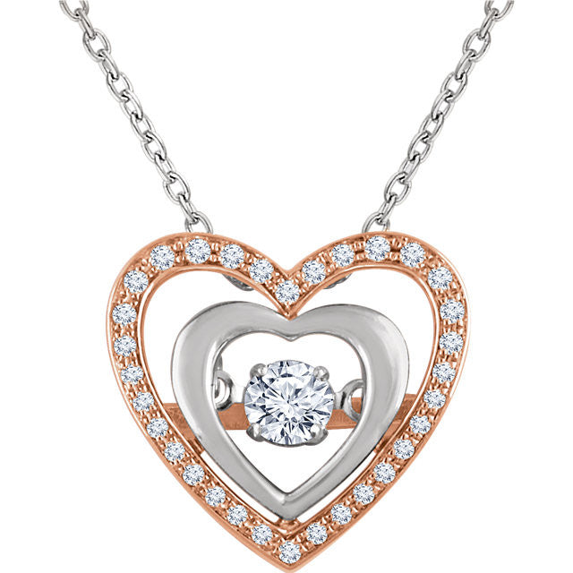 Diamond Heart 18" Mystara® Necklace - Crestwood Jewelers