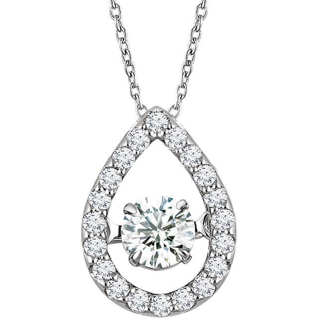 Diamond 16-18" Mystara® Halo Necklace - Crestwood Jewelers