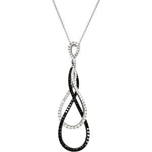 Black & White Diamond Necklace - Crestwood Jewelers