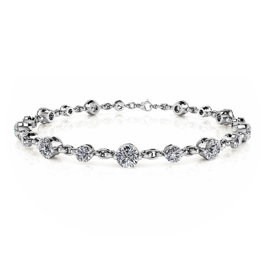 14K 2 1/5 CTTW Diamond Bracelet - Crestwood Jewelers