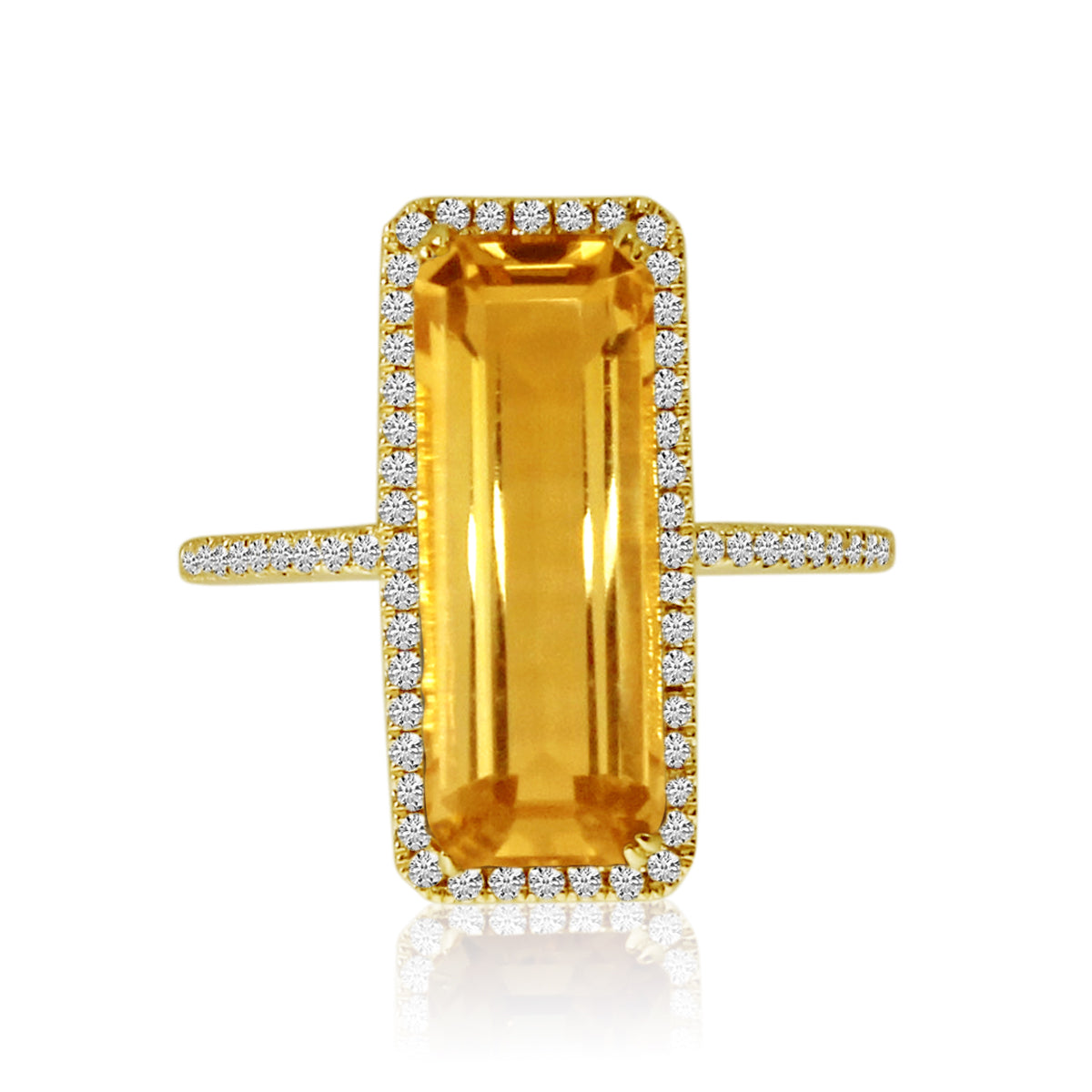14K Citrine Diamond Ring - Crestwood Jewelers