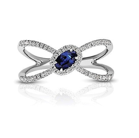 Couture Diamond & Sapphire Ring - Crestwood Jewelers