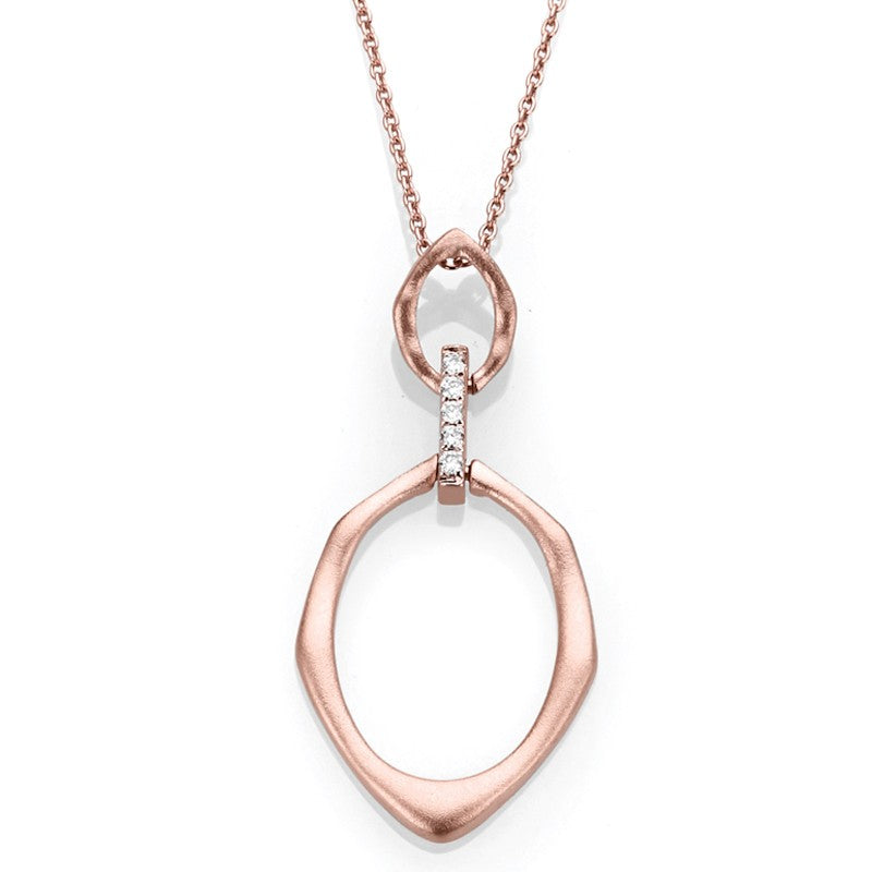 14K Couture Rose Gold Diamond Necklace - Crestwood Jewelers