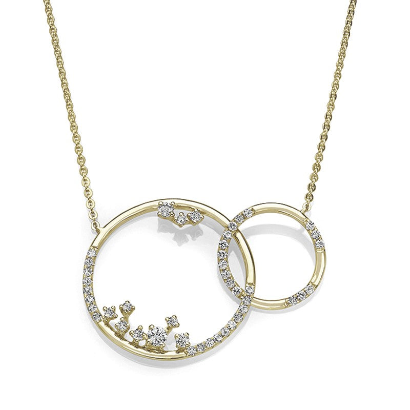 14K Couture Diamond Circle Necklace - Crestwood Jewelers
