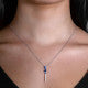 14K Couture Diamond & Sapphire Necklace - Crestwood Jewelers