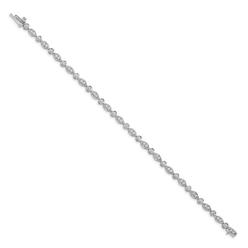 14k White Gold Diamond Bracelet - Crestwood Jewelers