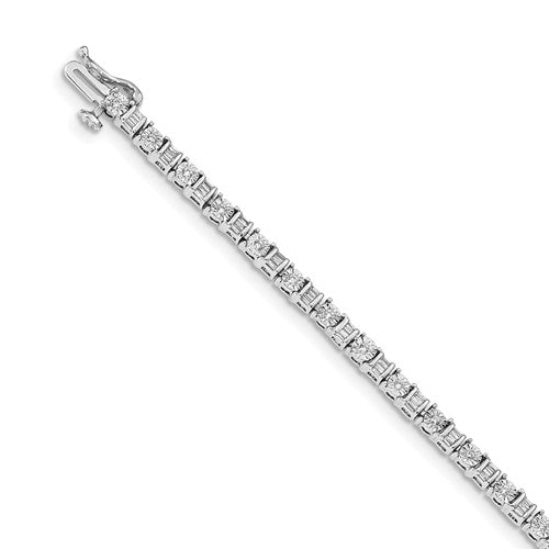 14k White Gold Diamond Bracelet - Crestwood Jewelers