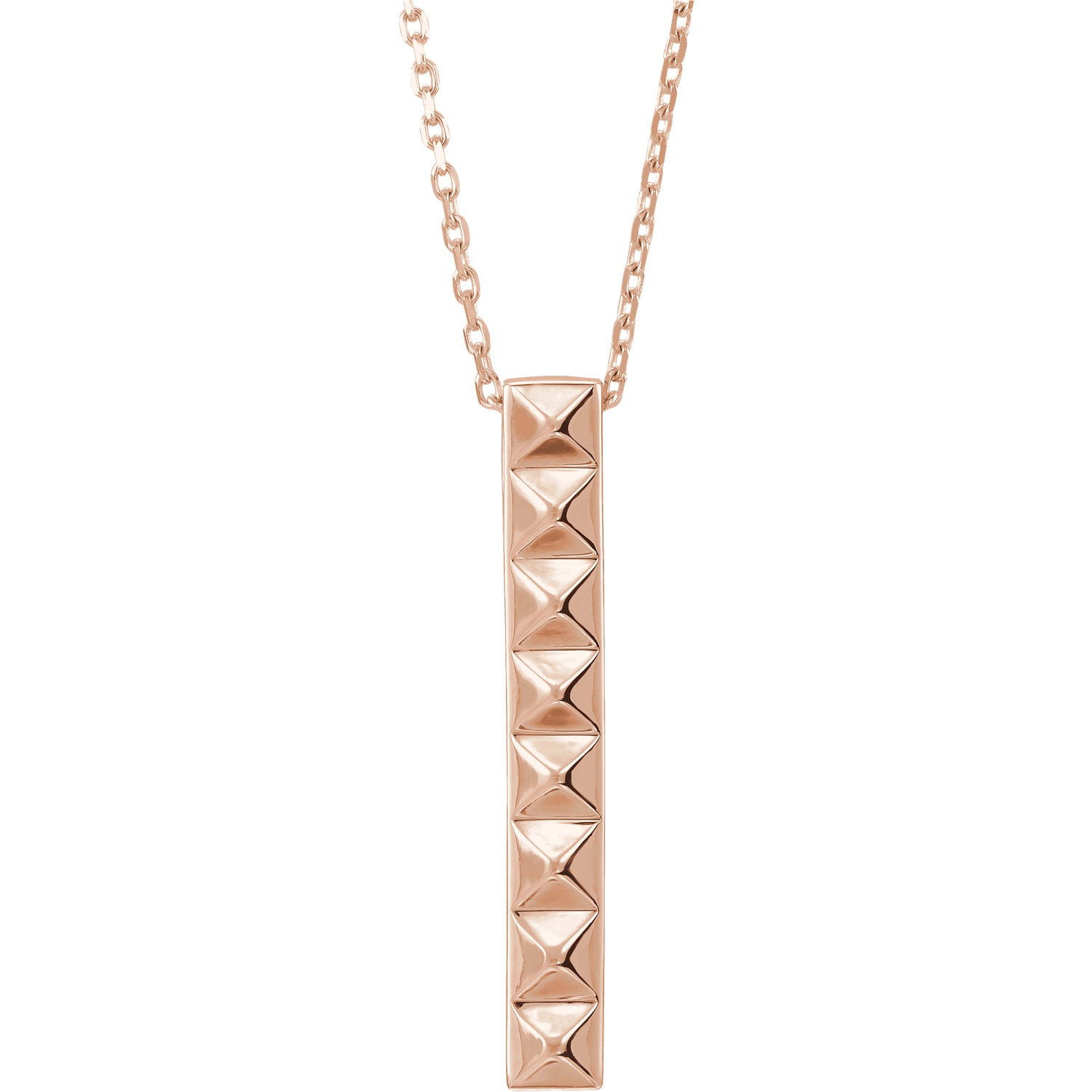 14K Pyramid Bar Necklace - Crestwood Jewelers