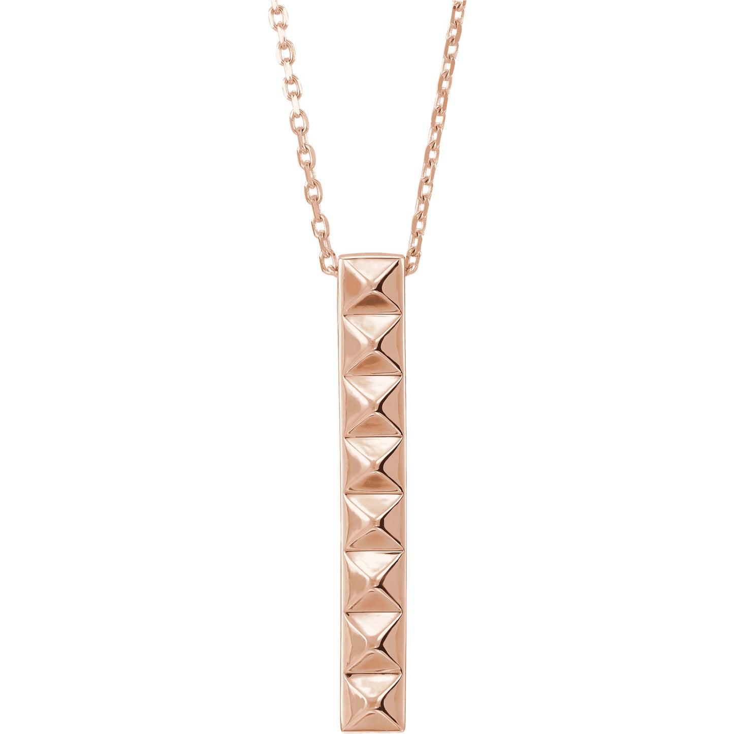 14K Pyramid Bar Necklace - Crestwood Jewelers