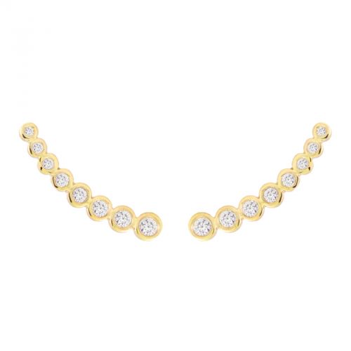14k Diamond Graduated Ear Crawler - Crestwood Jewelers