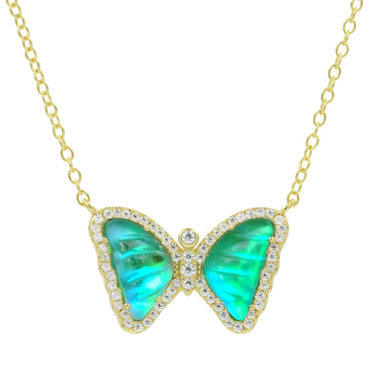 KAMARIA LIMITED EDITION MORPHO BUTTERFLY NECKLACE