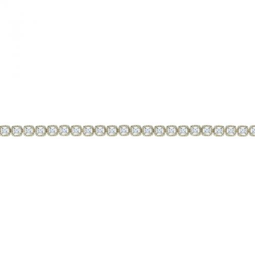 14k Diamond Beaded Tennis Bracelet 1.5 CTTW - Crestwood Jewelers
