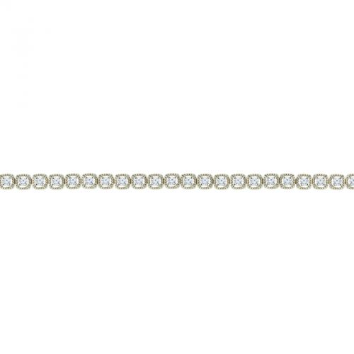 14k Diamond Beaded Tennis Bracelet 1.5 CTTW - Crestwood Jewelers