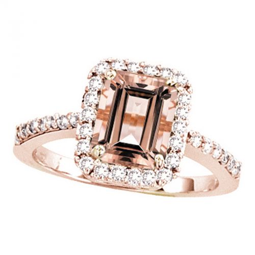 14k Morganite And Diamond Ring - Crestwood Jewelers