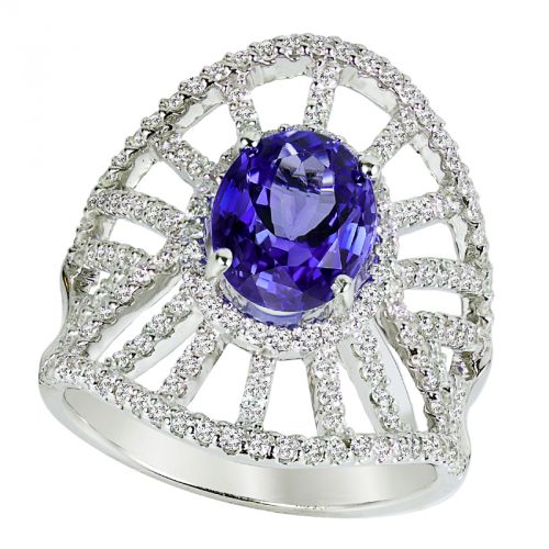 14k Tanzanite And Diamond Ring - Crestwood Jewelers