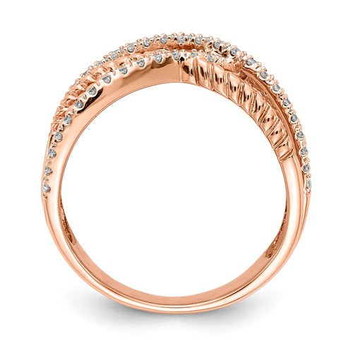 14K Rose Gold Diamond Ring - Crestwood Jewelers
