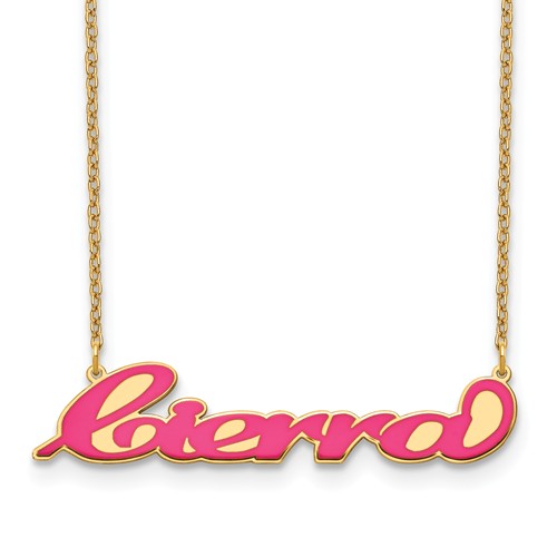 10KY Epoxied Nameplate - Crestwood Jewelers