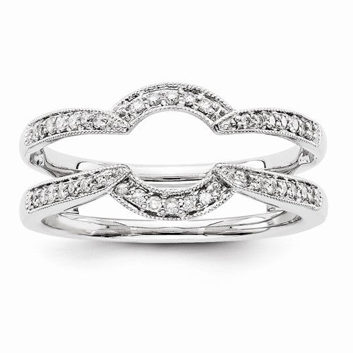 14k White Gold Diamond Ring Wrap - Crestwood Jewelers