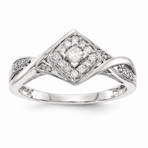 Princessa 14K Diamond Engagement Ring - Crestwood Jewelers
